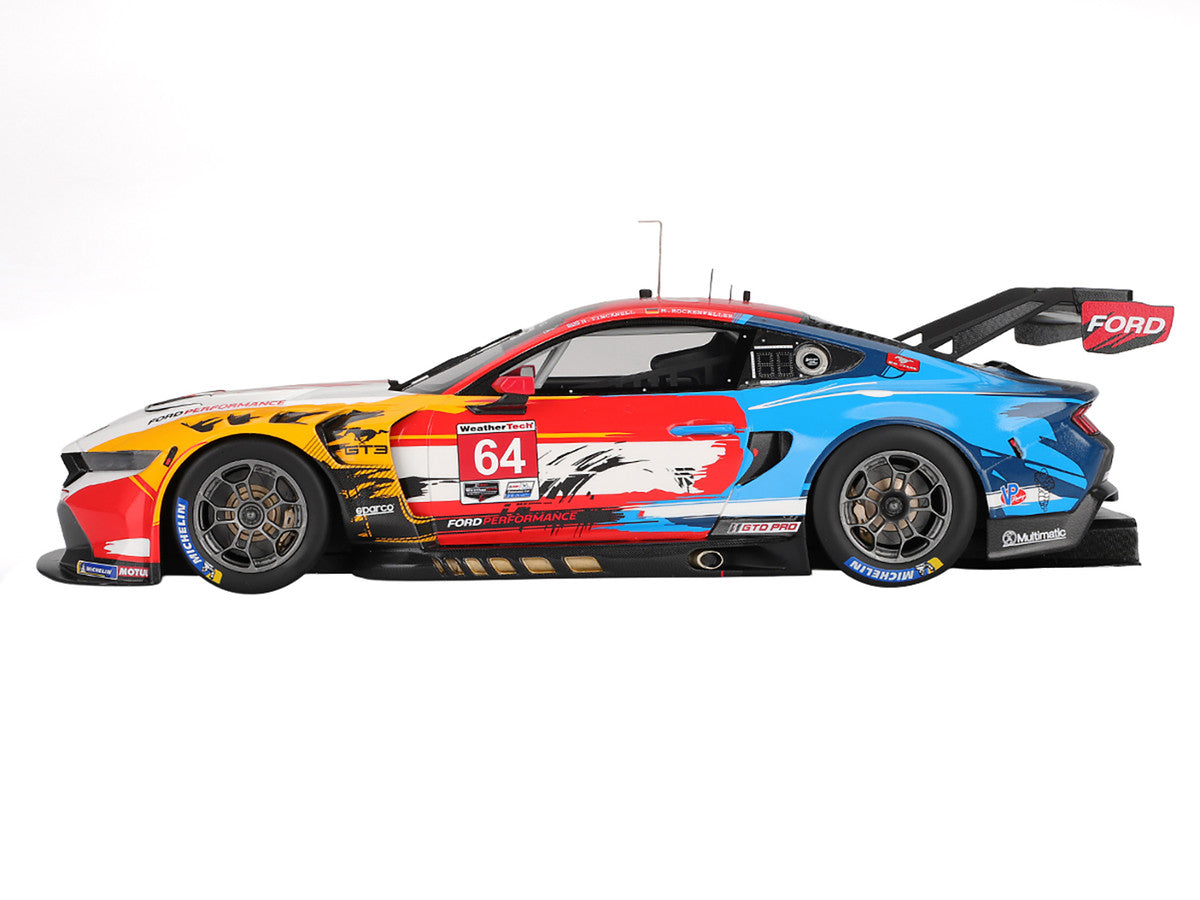 Ford Mustang GT3 #64 Mike Rockenfeller - Harry Tincknell "Ford Multimatic Motorsports" "Motul Course de Monterey - Laguna Seca" (2024) 1/18 Model Car by Top Speed-1