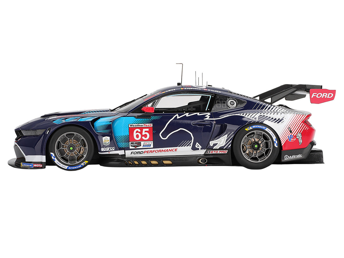 Ford Mustang GT3 #65 Christopher Mies - Dennis Olsen - Frederic Vervisch "Ford Multimatic Motorsports" GTD Pro Class Winner IMSA "24 Hours of Daytona" (2025) 1/18 Model Car by Top Speed-0