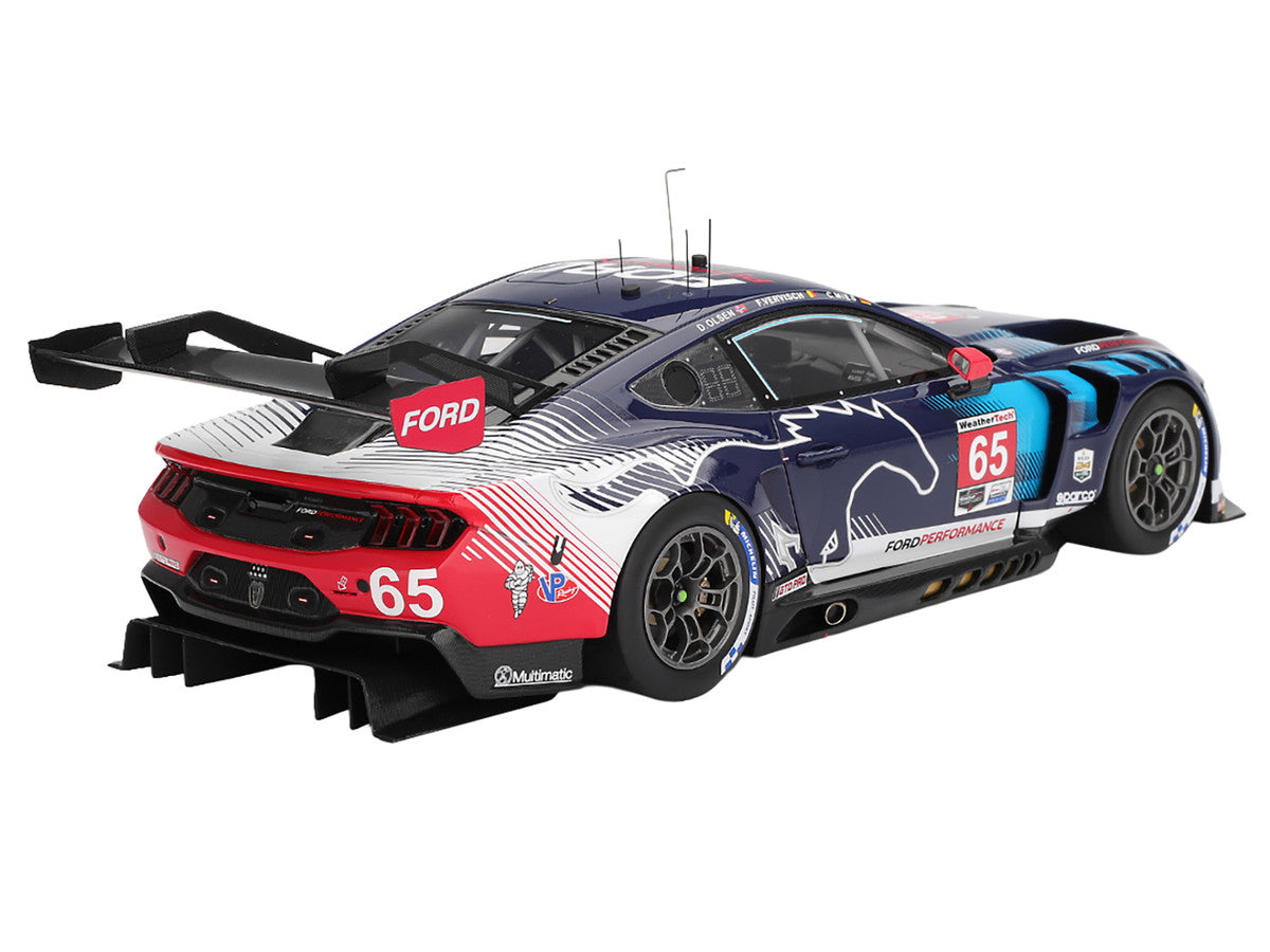 Ford Mustang GT3 #65 Christopher Mies - Dennis Olsen - Frederic Vervisch "Ford Multimatic Motorsports" GTD Pro Class Winner IMSA "24 Hours of Daytona" (2025) 1/18 Model Car by Top Speed-1