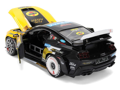 Ford Mustang RTR #88 Chelsea Denofa "Pennzoil" "Formula Drift PRO Championship" (2025) with Lights "RTR Vehicles" Series 1/24 Diecast Model Car by Jada-2