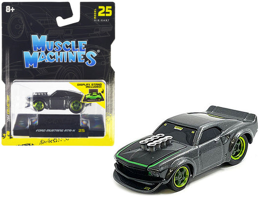 Ford Mustang RTR-X Gray Metallic 1/64 Diecast Model Car by Muscle Machines-0
