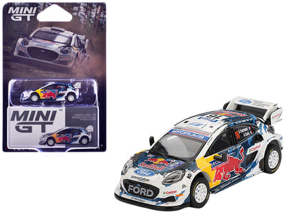 Ford Puma Rally1 #16 Adrien Fourmaux - Alexandre Coria "M-Sport Ford WRT" 3rd Place "Rally Finland" (2024) Limited Edition 1/64 Diecast Model Car by Mini GT-3