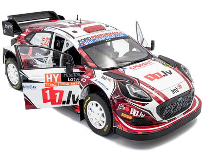 Ford Puma Rally1 #22 Martins Sesks - Renars Francis "Rally Latvia" (2024) "Competition" Series 1/18 Diecast Model Car by Solido-3