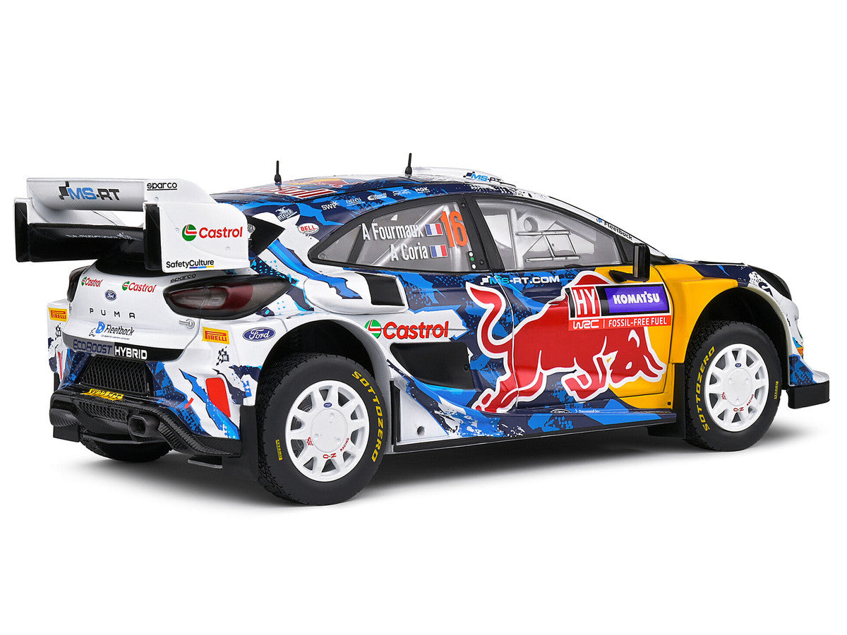 Ford Puma Rally1 Hybrid #16 Adrien Fourmaux - Alexandre Coria 3rd Place "Rally Sweden" (2024) "Competition" Series 1/18 Diecast Model Car by Solido-1