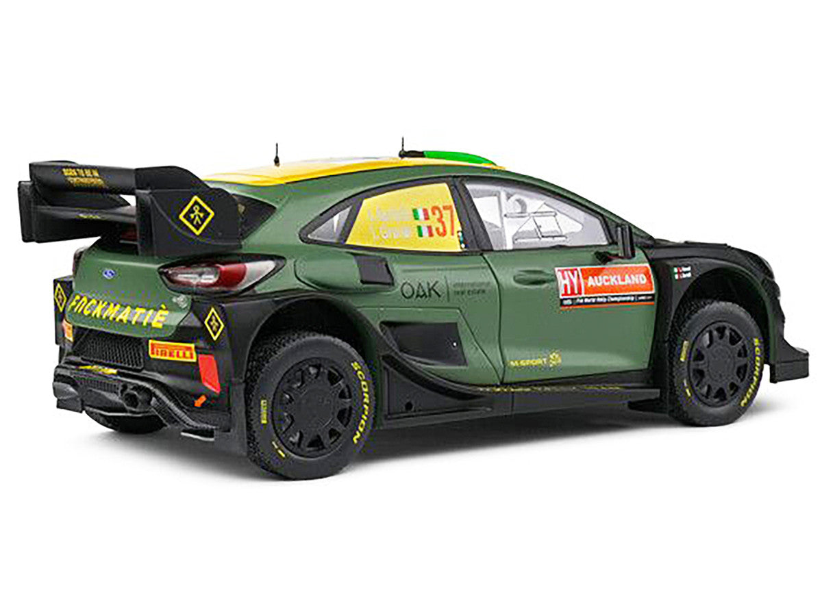 Ford Puma Rally1 Hybrid #37 Lorenzo Bertelli - Lorenzo Granai "Rally New Zealand" (2022) "Competition" Series 1/18 Diecast Model Car by Solido-0