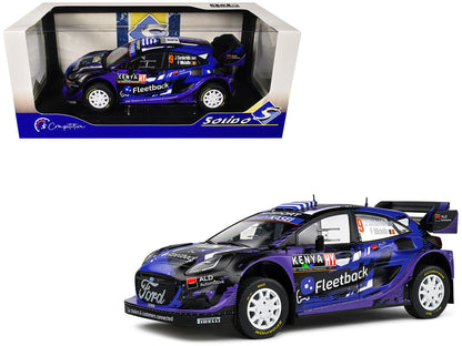 Ford Puma Rally1 Hybrid #9 Jourdan Serderidis - Frederic Miclotte "Safari Rally Kenya" (2022) "Competition" Series 1/18 Diecast Model Car by Solido-4
