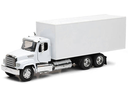 Freightliner 114SD Box Truck White "Long Haul Trucker" Series 1/32 Diecast Model by New Ray-1