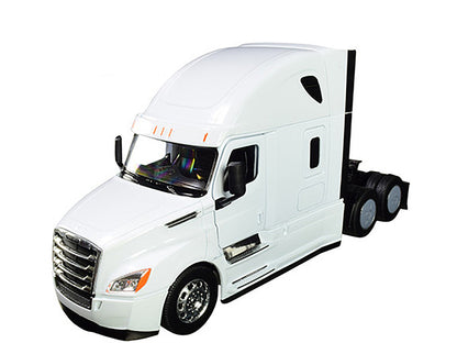 Freightliner Cascadia Truck White "Transporter" 1/32 Diecast Model by Welly-1