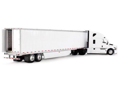 Freightliner Fifth Generation Cascadia Raised Roof Sleeper & 53' Utility Trailer with Skirts White 1/64 Diecast Model by DCP/First Gear-4