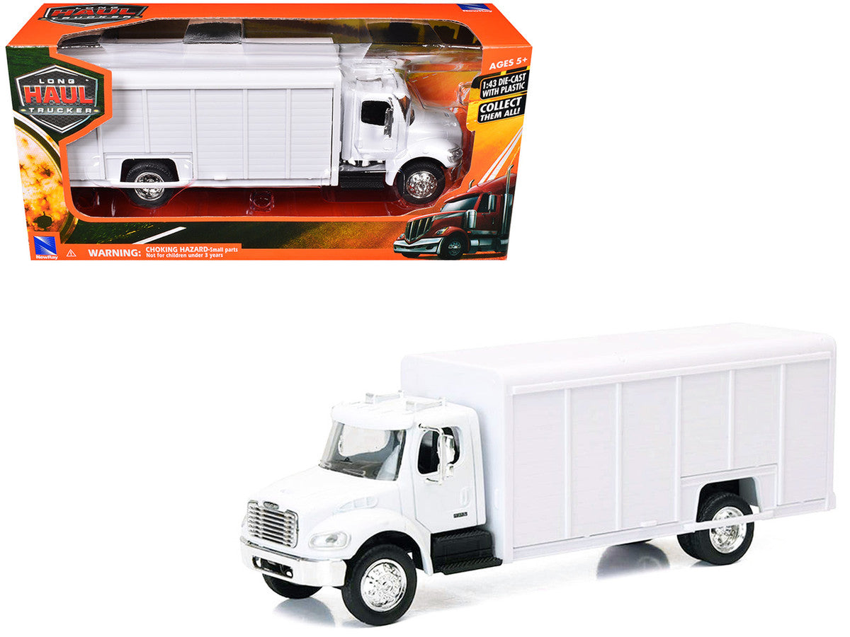 Freightliner M2 Beverage Truck White "Long Haul Trucker" Series 1/43 Diecast Model by New Ray-0