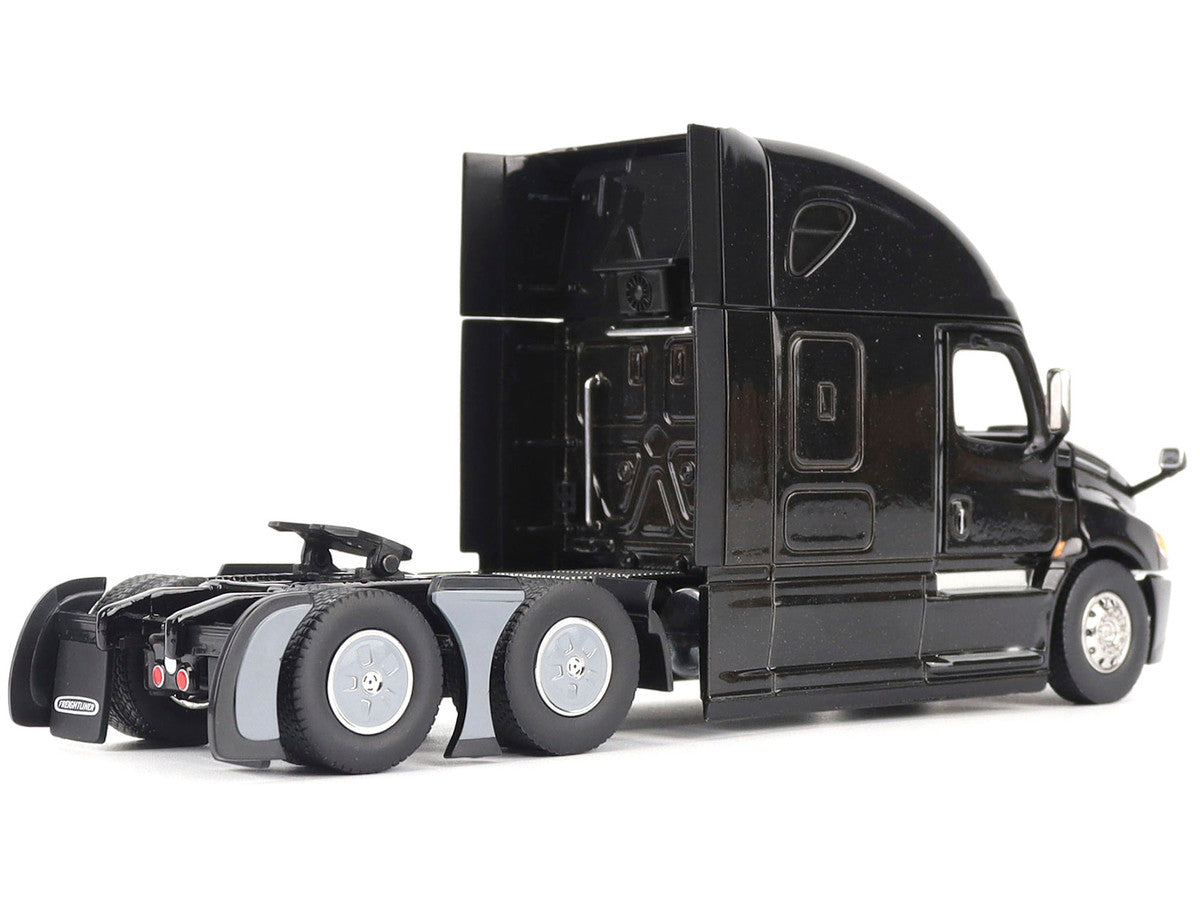 Freightliner New Cascadia Sleeper Cab Truck Tractor Black "Transport Series" 1/50 Diecast Model by Diecast Masters-1