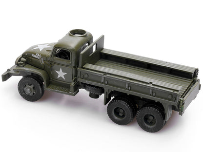 GMC CCKW 353 Truck With Mounted Gun Olive Drab "4148174-S" US Army World War II 1/72 Diecast Model by Legion-2