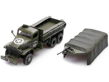 GMC CCKW 353 Truck With Mounted Gun Olive Drab "4734511-S" US Army World War II 1/72 Diecast Model by Legion-1