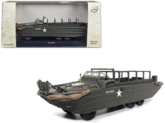 GMC DUKW Amphibious Vehicle Olive Drab "United States Army" 1/43 Diecast Model by Militaria Die Cast-0