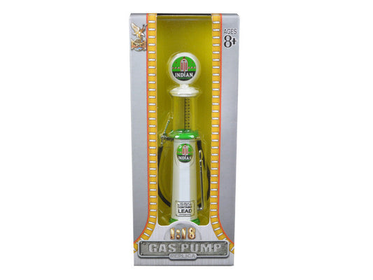 Indian Gasoline Vintage Gas Pump Cylinder 1/18 Diecast Replica by Road Signature-0