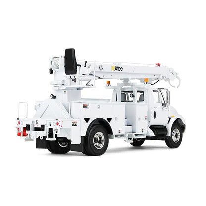 International DuraStar Truck with Digger Derrick Body "Altec" White 1/34 Diecast Model by First Gear-2