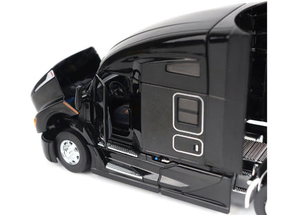 Kenworth T680 76" High Roof Sleeper Cab Truck Tractor Black "Transport Series" 1/50 Diecast Model by Diecast Masters-3