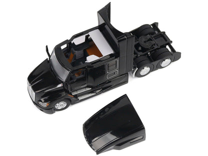 Kenworth T680 76" High Roof Sleeper Cab Truck Tractor Black "Transport Series" 1/50 Diecast Model by Diecast Masters-1