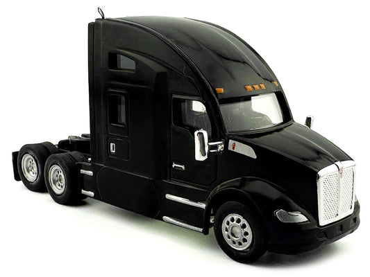 Kenworth T680 Sleeper Cab Black 1/87 (HO) Plastic Model Car by HO Logistics-1