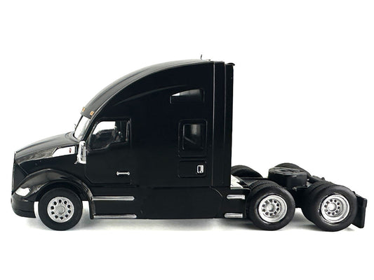 Kenworth T680 Sleeper Cab Black 1/87 (HO) Plastic Model Car by HO Logistics-0