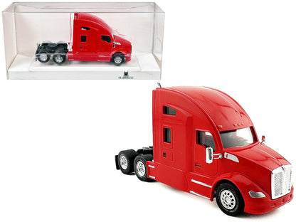 Kenworth T680 Sleeper Cab Red 1/87 (HO) Plastic Model Car by HO Logistics-2