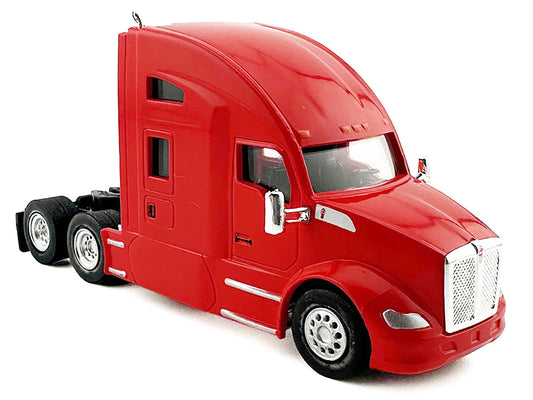 Kenworth T680 Sleeper Cab Red 1/87 (HO) Plastic Model Car by HO Logistics-1