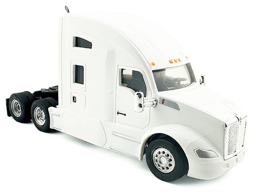 Kenworth T680 Sleeper Cab White 1/87 (HO) Plastic Model Car by HO Logistics-1
