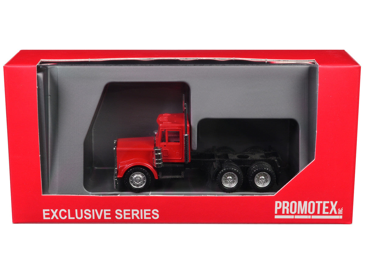 Kenworth W900 Short Day Cab "New Version" Red 1/87 (HO) Plastic Model Car by Promotex-1