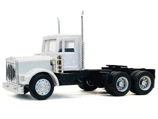 Kenworth W900 Short Day Cab White 1/87 (HO) Plastic Model Car by Promotex-1
