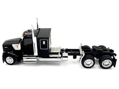 Kenworth W990 with Flat Top Sleeper Cab Black 1/87 (HO) Plastic Model Car by HO Logistics-0