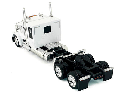 Kenworth W990 with Flat Top Sleeper Cab White 1/87 (HO) Plastic Model Car by HO Logistics-1