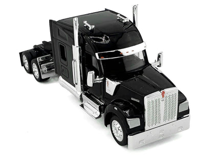 Kenworth W990 with Stand Up Sleeper Cab Black 1/87 (HO) Plastic Model Car by HO Logistics-1