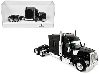 Kenworth W990 with Stand Up Sleeper Cab Black 1/87 (HO) Plastic Model Car by HO Logistics-0