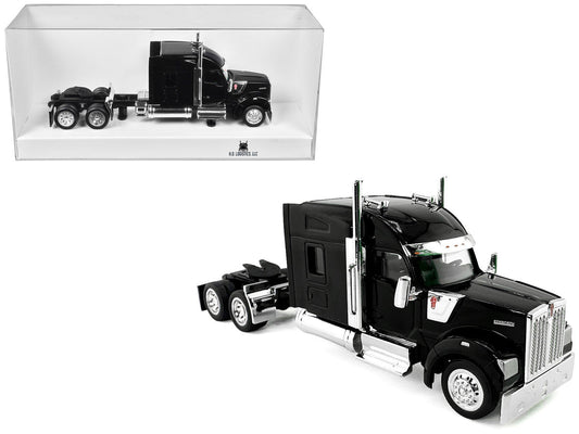 Kenworth W990 with Stand Up Sleeper Cab Black 1/87 (HO) Plastic Model Car by HO Logistics-0