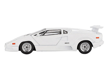Lamborghini Countach "25th Anniversary" White Limited Edition 1/64 Diecast Model Car by Mini GT-0