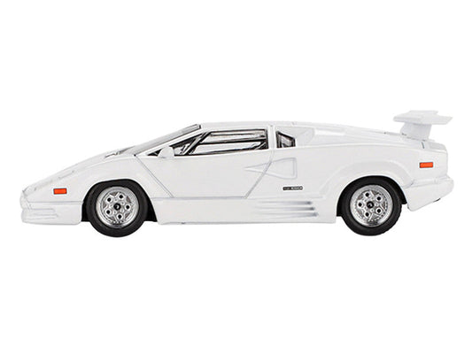 Lamborghini Countach "25th Anniversary" White Limited Edition 1/64 Diecast Model Car by Mini GT-0