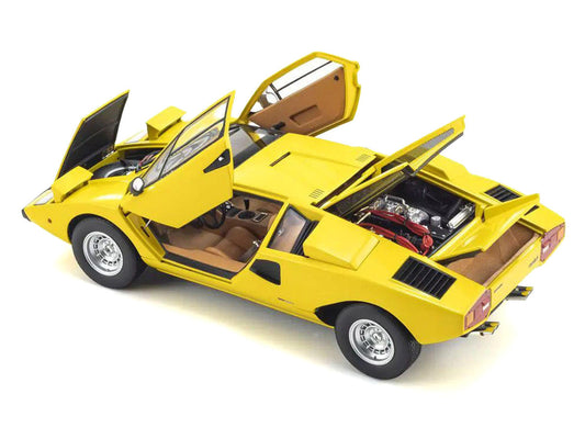 Lamborghini Countach LP 400 Yellow 1/18 Diecast Model Car by Kyosho-0