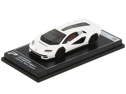 Lamborghini Countach LPI 800-4 Bianco Siderale White "Hypercar League Collection" 1/64 Diecast Model Car by PosterCars-1