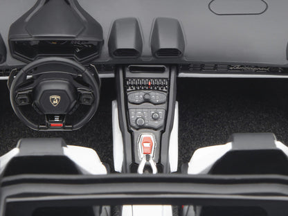 Lamborghini Huracan GT "LB-Silhouette Works" White with Black 1/18 Model Car by Autoart-3