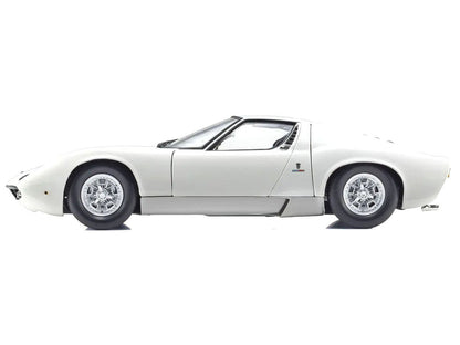 Lamborghini Miura P 400 White 1/18 Diecast Model Car by Kyosho-0