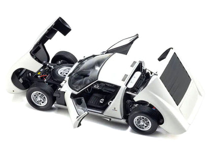 Lamborghini Miura P 400 White 1/18 Diecast Model Car by Kyosho-2