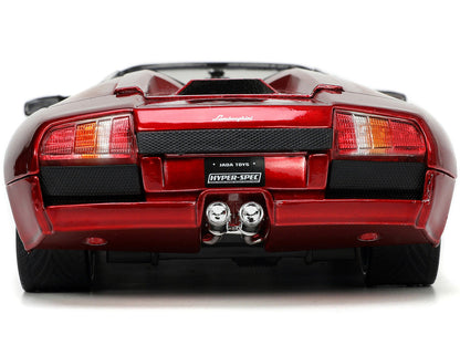 Lamborghini Murcielago Roadster Red Metallic "Hyper-Spec" Series 1/24 Diecast Model Car by Jada-4