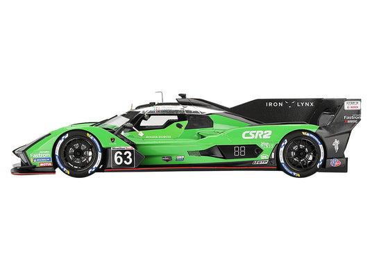 Lamborghini SC63 #63 Matteo Cairoli - Andrea Caldarelli - Romain Grosjean "Iron Lynx" IMSA "12 Hours of Sebring" (2024) 1/18 Model Car by Top Speed-0