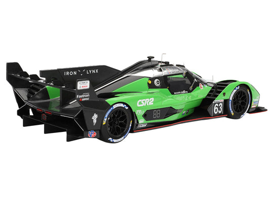 Lamborghini SC63 #63 Matteo Cairoli - Andrea Caldarelli - Romain Grosjean "Iron Lynx" IMSA "12 Hours of Sebring" (2024) 1/18 Model Car by Top Speed-1