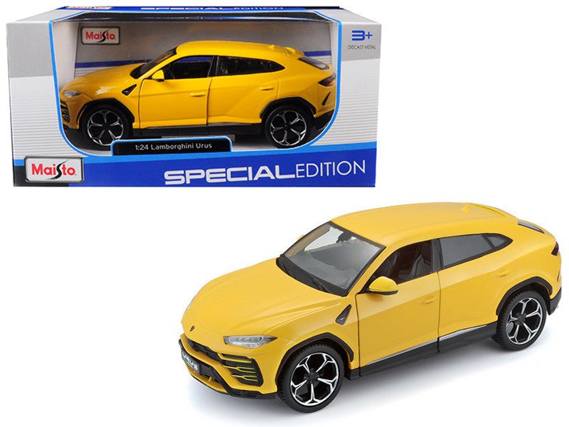 Lamborghini Urus Yellow 1/24 Diecast Model Car by Maisto-0