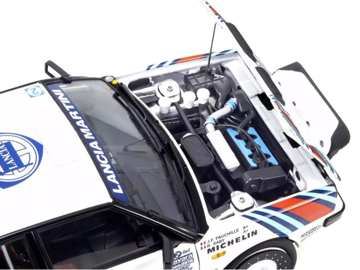 Lancia Delta HF 4WD #3 Bruno Saby - Jean-Francois Fauchille "Martini Racing" Winner "Rally Monte Carlo" (1988) 1/18 Diecast Model Car by Kyosho-0