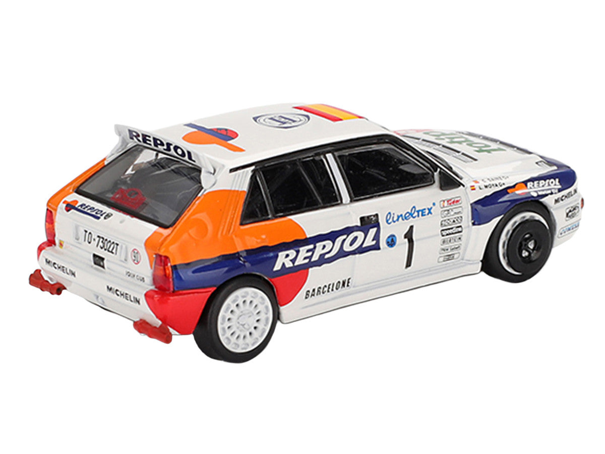 Lancia Delta HF Integrale Evoluzione #1 Carlos Sainz - Luis Moya "Rallye Monte-Carlo" (1993) Limited Edition 1/64 Diecast Model Car by Mini GT-1