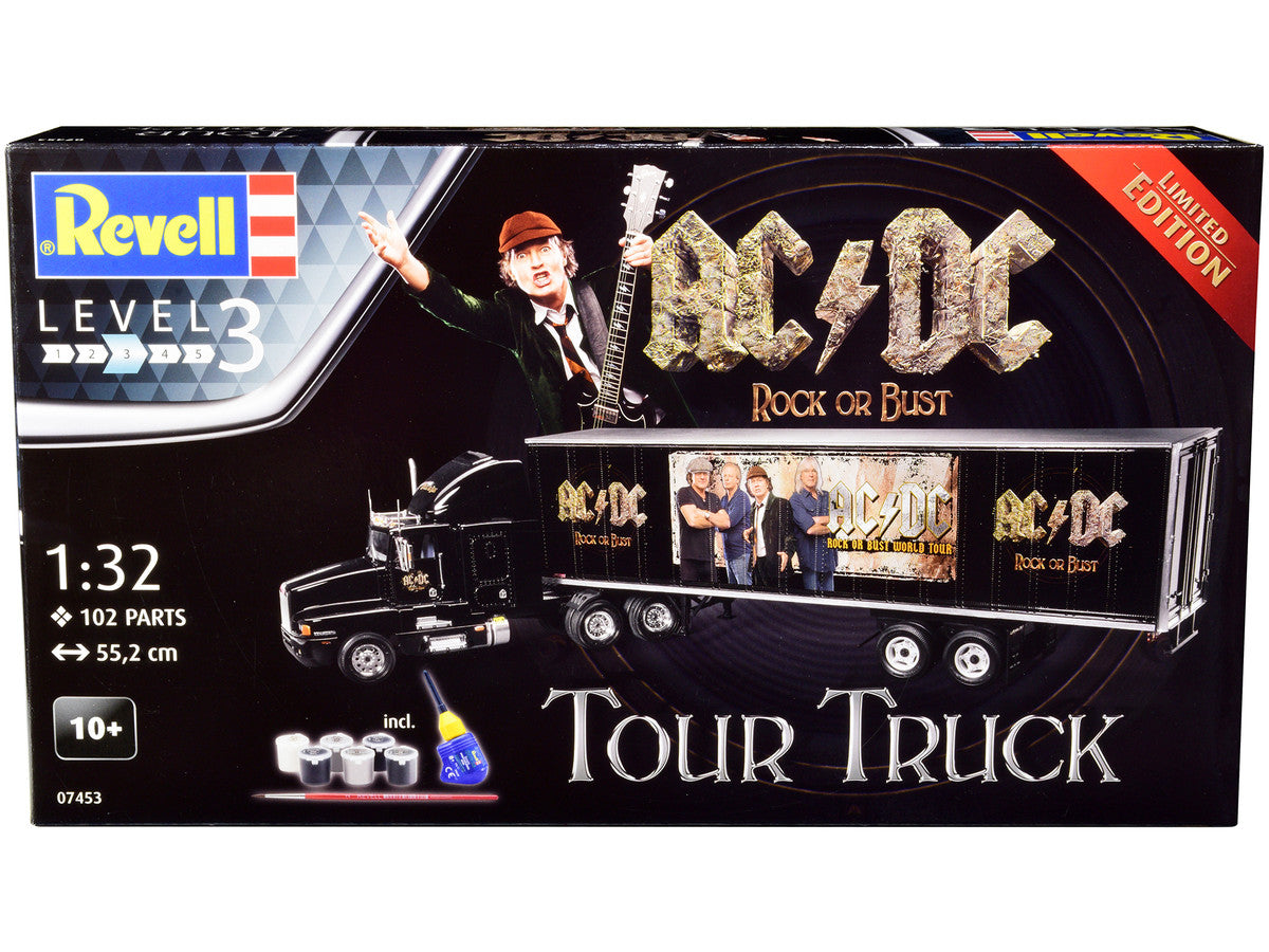 Level 3 Model Kit Kenworth Tour Truck "AC/DC Rock or Bust" 1/32 Scale Model by Revell-0