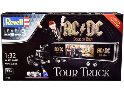Level 3 Model Kit Kenworth Tour Truck "AC/DC Rock or Bust" 1/32 Scale Model by Revell-0