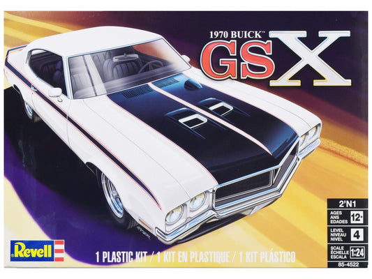 Level 4 Model Kit 1970 Buick GSX 2-in-1 Kit 1/24 Scale Model by Revell - Car Models